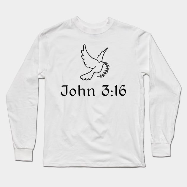 John 3:16 Long Sleeve T-Shirt by swiftscuba